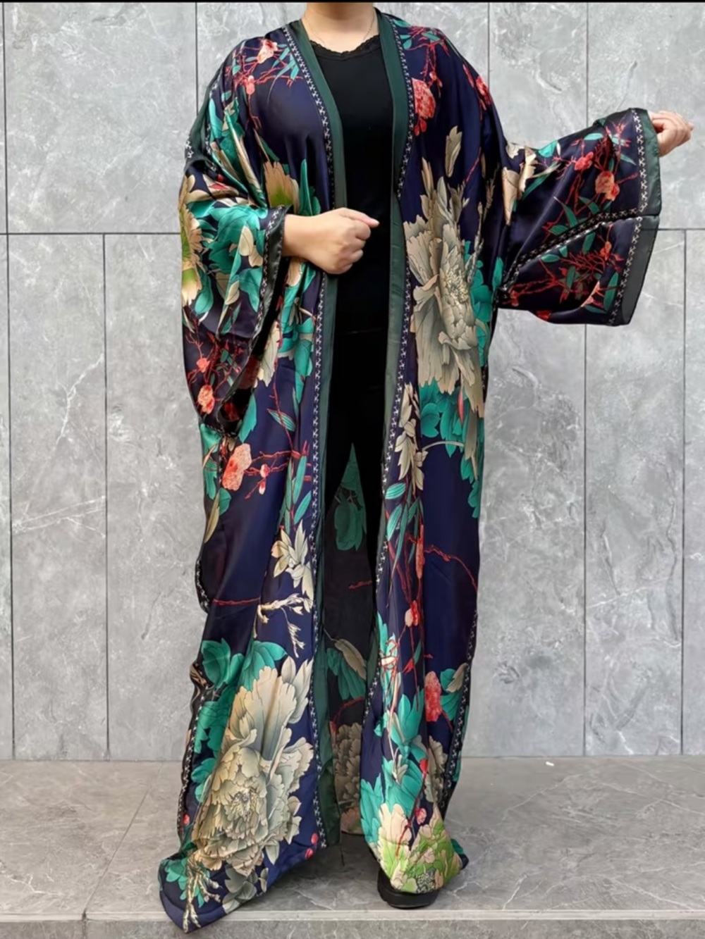 Silky kimono